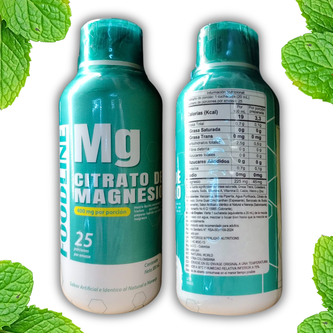 CITRATO DE MAGNESIO FOODLINE x 500ml