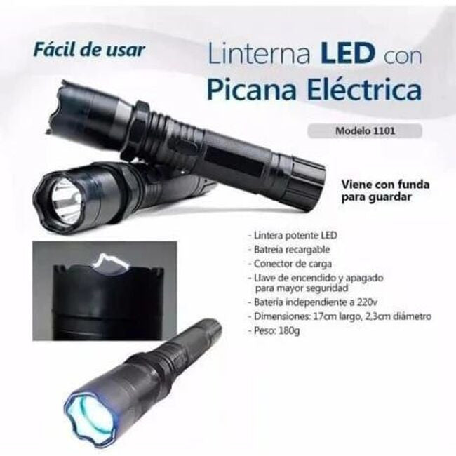 Linterna Con Taser Flashlight